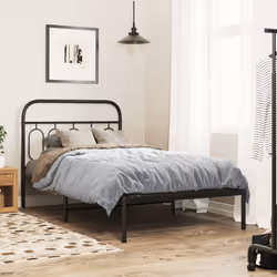 VidaXL 377147 tête de lit et pied de lit Noir