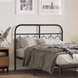 VidaXL 377148 tête de lit et pied de lit Noir