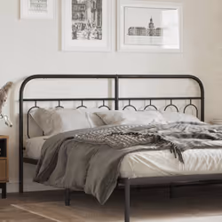 VidaXL 377153 tête de lit et pied de lit Noir