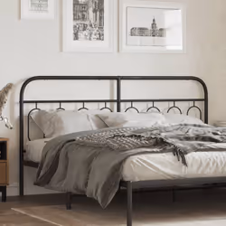 VidaXL 377154 tête de lit et pied de lit Noir