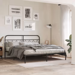 VidaXL 377154 tête de lit et pied de lit Noir