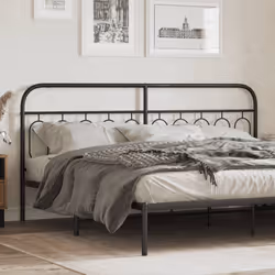 VidaXL 377155 tête de lit et pied de lit Noir