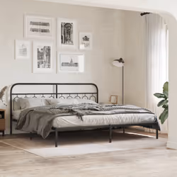 VidaXL 377155 tête de lit et pied de lit Noir
