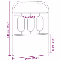 VidaXL 377192 tête de lit et pied de lit Blanc - Vue supplémentaire 6