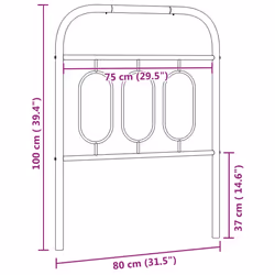 VidaXL 377193 tête de lit et pied de lit Blanc - Vue supplémentaire 6