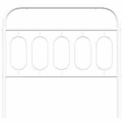 VidaXL 377195 tête de lit et pied de lit Blanc - Vue supplémentaire 4