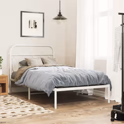 VidaXL 377196 tête de lit et pied de lit Blanc