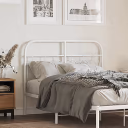 VidaXL 377197 tête de lit et pied de lit Blanc