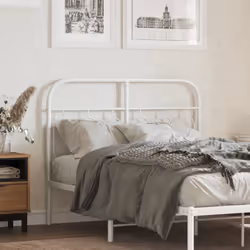 VidaXL 377198 tête de lit et pied de lit Blanc