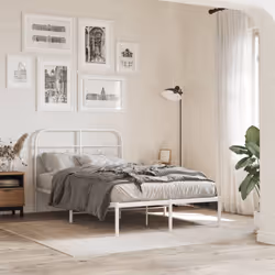 VidaXL 377198 tête de lit et pied de lit Blanc