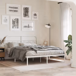 VidaXL 377199 tête de lit et pied de lit Blanc
