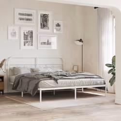 VidaXL 377204 tête de lit et pied de lit Blanc