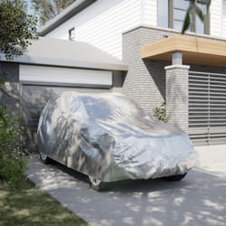 Vidaxl - Housse de voiture suv avec sangles à boucle complète argenté xl