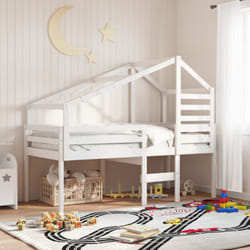 Vidaxl - Toit de lit pour enfants blanc 198x97x113 cm bois de pin massif
