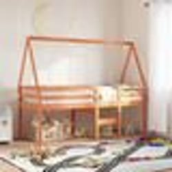 vidaXL Toit de lit pour enfants 209x95,5x88 cm bois de pin massif