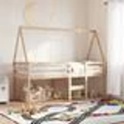 vidaXL Toit de lit pour enfants 209x85,5x88 cm bois de pin massif