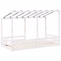 VidaXL 846998 Lit pour enfant Blanc Bois - Vue supplémentaire 6