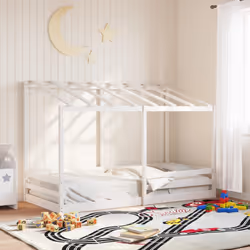 VidaXL 847001 Lit pour enfant Blanc Bois