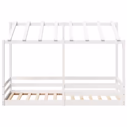 VidaXL 847001 Lit pour enfant Blanc Bois - Vue supplémentaire 4
