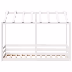 VidaXL 847007 Lit pour enfant Blanc Bois - Vue supplémentaire 4