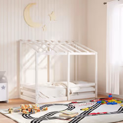 VidaXL 847016 Lit pour enfant Blanc Bois