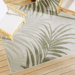 Ce tapis d'intérieur et d'extérieur allie confort et élégance, décorant votre espace de vie avec son aspect moderne. Matériau ...