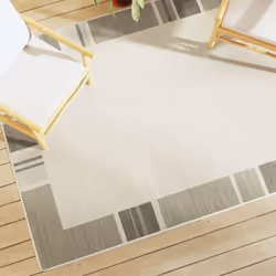 Ce tapis d'intérieur et d'extérieur allie confort et élégance, décorant votre espace de vie avec son aspect moderne. Matériau ...