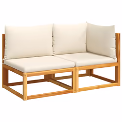 VidaXL 4008179, 2 siège(s), Crème, 110 kg, 1300 mm, 650 mm, 650 mm