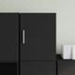 vidaXL Armoire murale noir 30x42,5x40 cm bois d'ingénierie