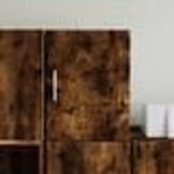 vidaXL Armoire murale chêne fumé 30x42,5x40 cm bois d'ingénierie