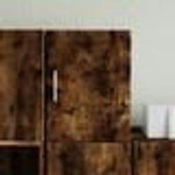 vidaXL Armoire murale chêne fumé 30x42,5x40 cm bois d'ingénierie