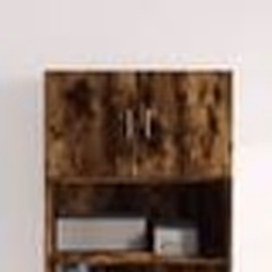 vidaXL Armoire murale chêne fumé 70x42,5x40 cm bois d'ingénierie