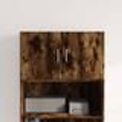 vidaXL Armoire murale chêne fumé 70x42,5x40 cm bois d'ingénierie