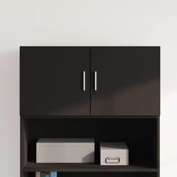 vidaXL Armoire murale noir 80x42,5x40 cm bois d'ingénierie