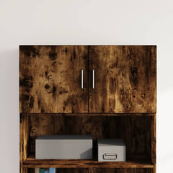 vidaXL Armoire murale chêne fumé 80x42,5x40 cm bois d'ingénierie