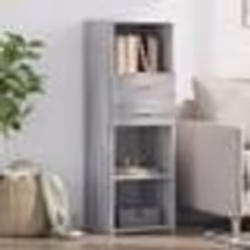 vidaXL Buffet haut sonoma gris 40x42,5x124 cm bois d'ingénierie