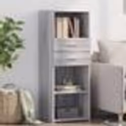 vidaXL Buffet haut sonoma gris 45x42,5x124 cm bois d'ingénierie