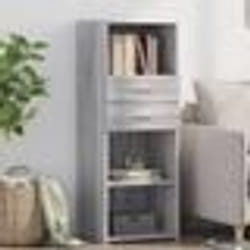 vidaXL Buffet haut sonoma gris 45x42,5x124 cm bois d'ingénierie