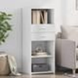 vidaXL Buffet haut blanc 50x42,5x124 cm bois d'ingénierie