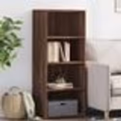 vidaXL Buffet haut chêne marron 50x41x124 cm bois d'ingénierie