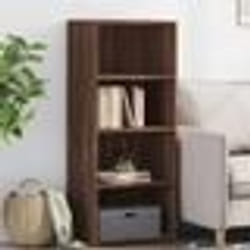 vidaXL Buffet haut chêne marron 50x41x124 cm bois d'ingénierie