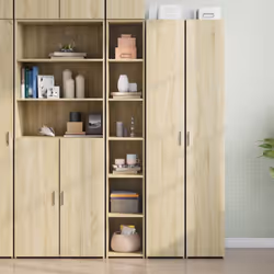 Ce buffet haut classique est conçu pour être un ajout décoratif et pratique à votre maison. Matériau durable : le bois d'ingé ...