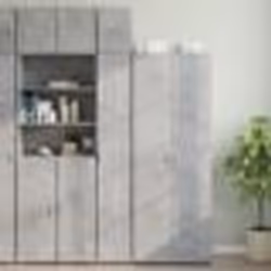 vidaXL Armoire de rangement mince gris béton 30x42,5x225 cm