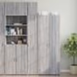 vidaXL Armoire de rangement mince sonoma gris 30x42,5x225 cm