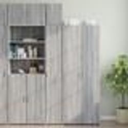 vidaXL Armoire de rangement mince sonoma gris 30x42,5x225 cm