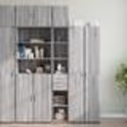 vidaXL Armoire de rangement mince sonoma gris 30x42,5x225 cm