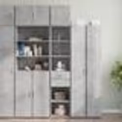 vidaXL Armoire de rangement mince gris béton 40x42,5x225 cm