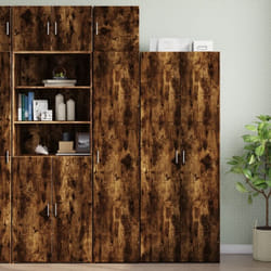 Armoire de rangement mince chêne fumé 40x42,5x225 cm vidaXL