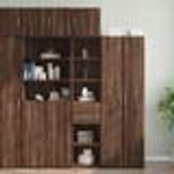vidaXL Armoire de rangement mince chêne marron 40x42,5x225 cm