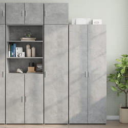 vidaXL Armoire de rangement mince gris béton 45x42,5x225 cm
